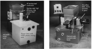 VF-100 Volumetric Feeder with mixing tank