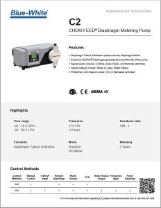 Blue-White-C2-CHEM-FEED®-Diaphragm-Metering-Pump-Datasheet